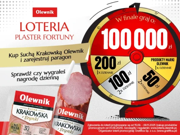 Plaster Fortuny – wygraj nawet 100 000 zł w loterii Olewnik