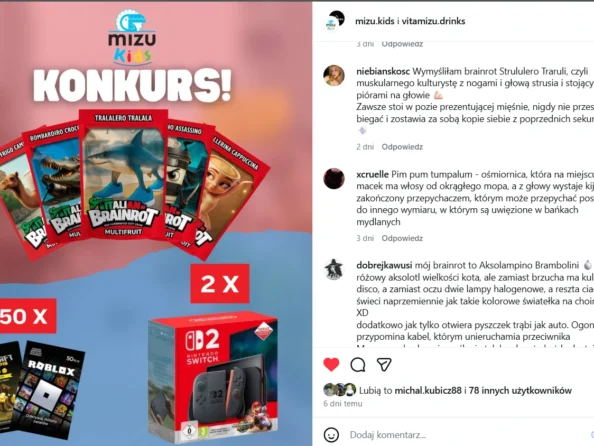 Weź udział w konkursie i wygraj konsolę Nintendo Switch 2 lub kartę podarunkową do Minecraft lub Robloxa!
