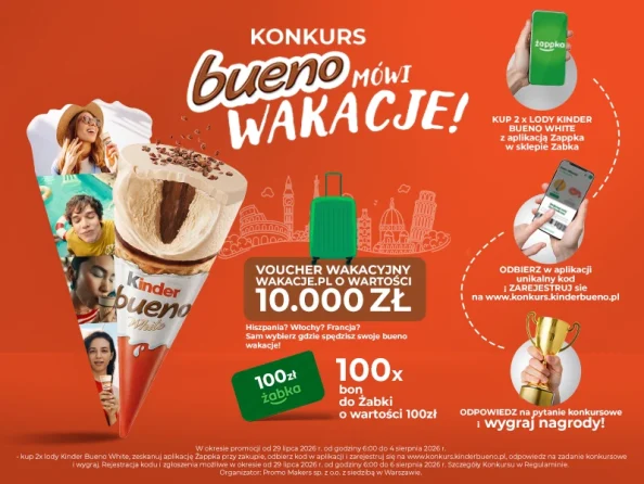 Konkurs „Bueno mówi wakacje” Żabka