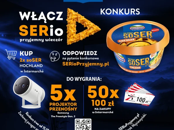 Wygraj projektor Samsung The Freestyle Gen 2 z&nbsp;soSER Hochland!